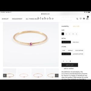 14kt YG Pink Sapphire Ring